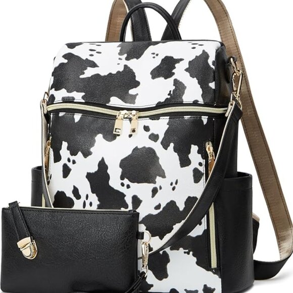 Vegan Leather Backpack - Picture 1 of 6